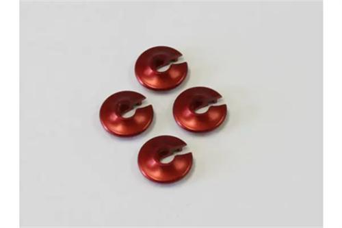 Aluminium Spring Seat Red 4 Pack - Kyosho W0160R