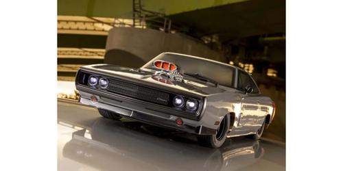 1970 Dodge Charger FAZER Mk2 VE 1/10 4WD RC Grey - Kyosho 34492T1C-B