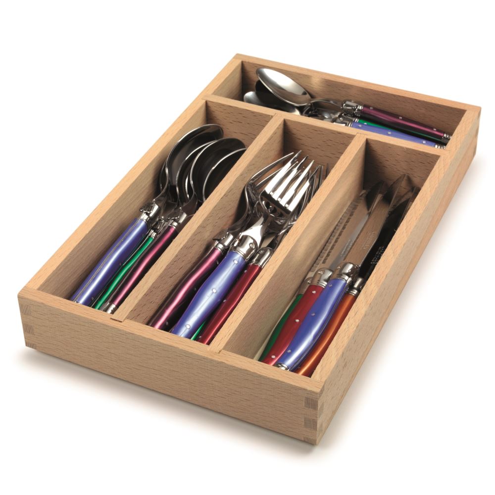 24 Piece Cutlery Set  - Andre Verdier Laguiole  - Coloured