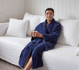 Relaxation Bathrobe / Robe - Navy (L/XL) - BAKSANA
