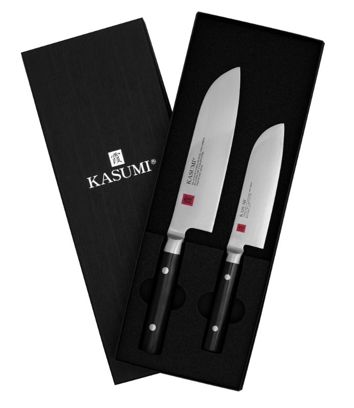 Santoku Knife Set -Kasumi (2 Piece)