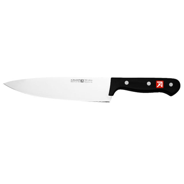 Cook's Knife - Kamati Gourmet (20cm) with high-carbon stainless steel blade, ergonomic handle, ideal for slicing and dicing.