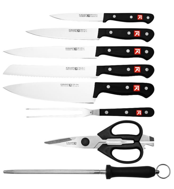 Knife Block Set - Kamati Gourmet (9PCS)