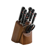 Kamati Classic Knife Block Set (8PCS) featuring high-quality stainless steel knives and a stylish wooden storage block.