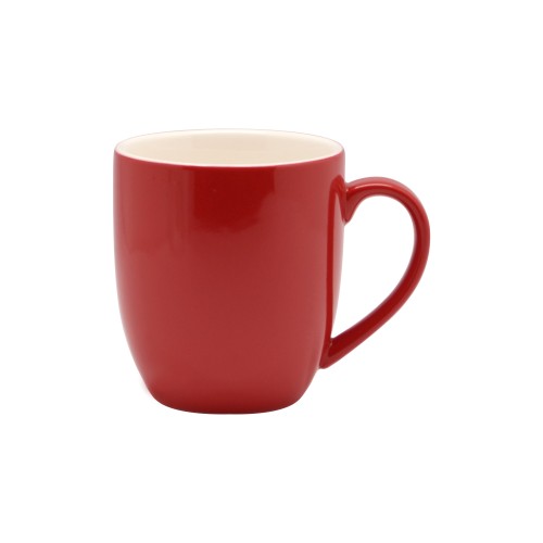 Rockingham Red Mug set of 6, elegant high-fired stoneware, perfect for coffee lovers, featuring a vibrant red color and ergonomic design.