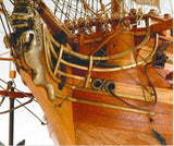 Authentic Wooden Ship Kit for San Juan Nepomuceno, features laser-cut parts, fine woods, and detailed assembly instructions.