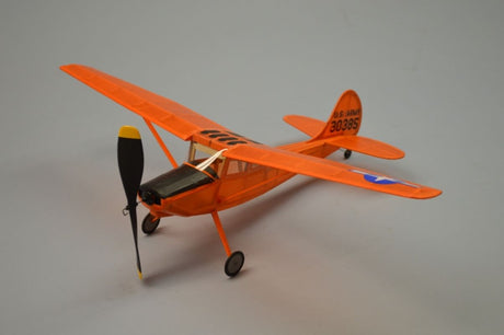 Balsa Glider L-19 Bird Dog model airplane with 460mm wingspan, designed for easy assembly and optimal flight performance.