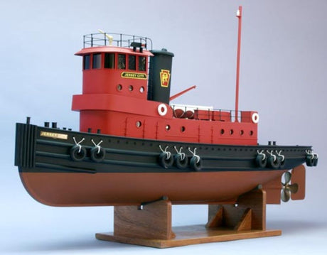 Wooden Ship Kit for building a 36" replica of the New Jersey City, includes detailed parts and instructions for all skill levels.