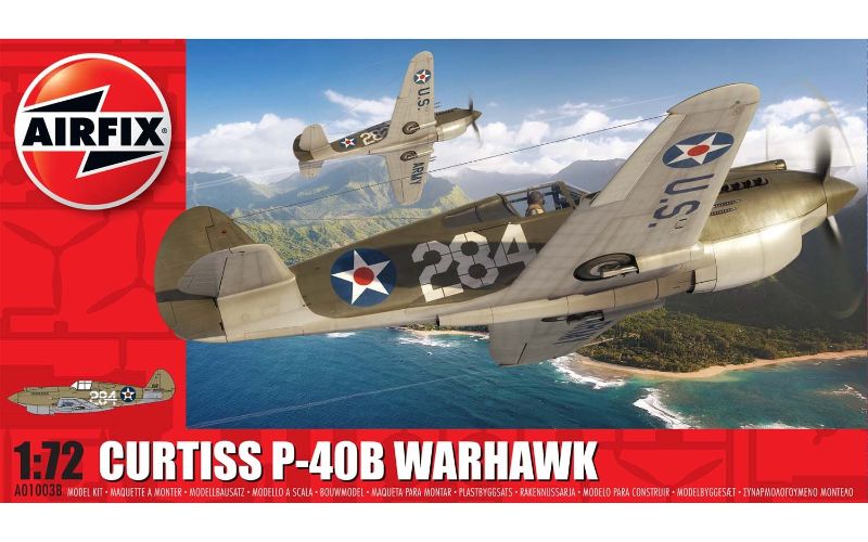 Airfix Model Kit - Curtiss P-40B Warhawk