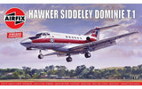 Airfix model kit of the Hawker Siddeley Dominie T.1, a 1:72 scale RAF training aircraft from the 1960s and 70s.