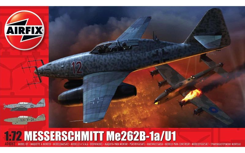 Airfix Kit Model - MMesserschmitt Me 262B-1a/U1