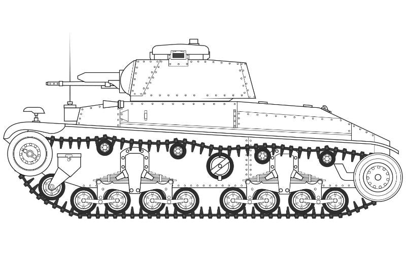 Airfix Kit Model - German Light Tank Pz.Kpfw.35(t)