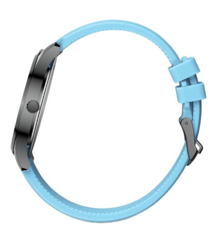 Men's Watch - WENGER CITY GMT 42mm Black Dial & Blue Silicon Strap