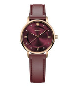 Women's Watch - WENGER URBAN DONNISSIMA 35mm Red Dial Leather Strap