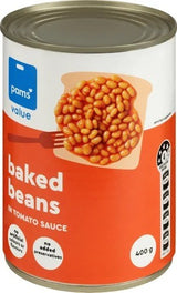 Pams Value Baked Beans Tomato Sauce 400g