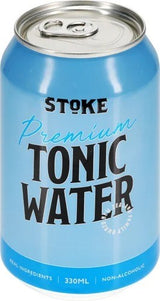 Stoke Premium Tonic Water 330ml Can 12pk