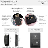 Card Case - Tru Virtu Coin Nappa (Black/Black)