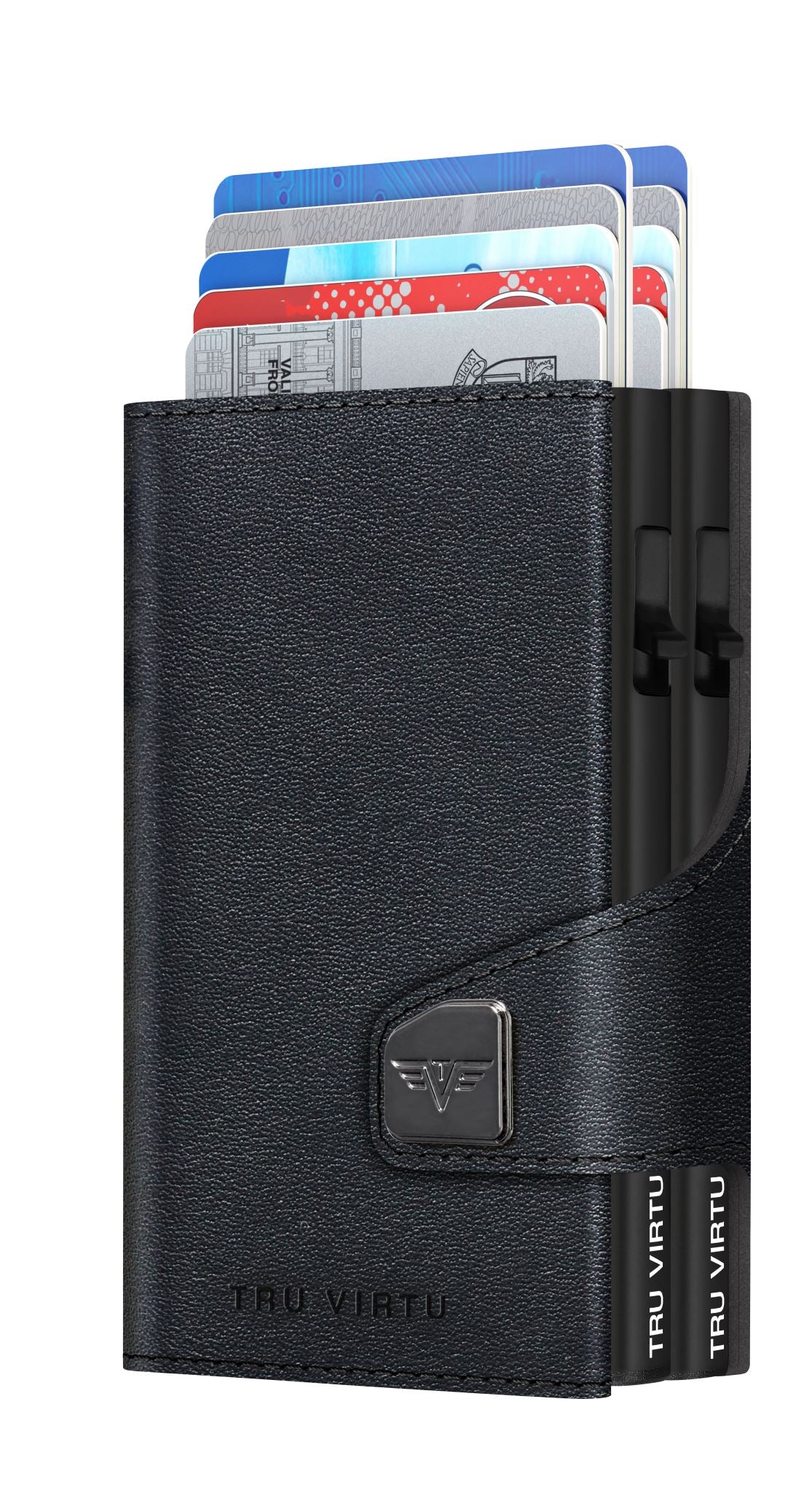 Double Card Case - Tru Virtu Nappa (Black/Black)