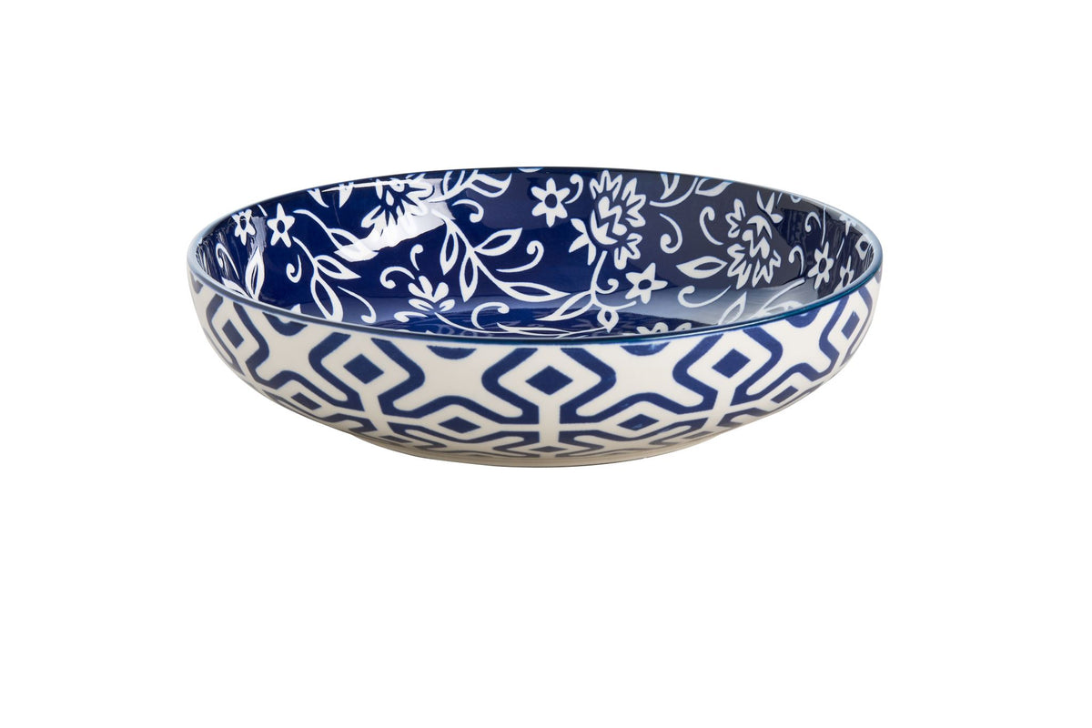 Pasta Bowl - Wilkie Brothers Blue Floral (21 x 5cm)