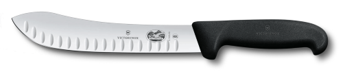 Butchers Knife - VICTORINOX FIBROX Fluted 20cm (Black)