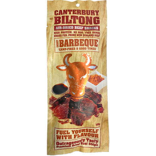 Canterbury Biltong Beef Smk Bbq 100g
