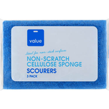 Value Scourers Cellulose Non Scratch 3ea