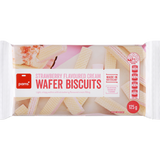 Pams Wafer Biscs Strawberry Cream 125g