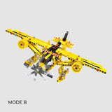iM Master Mechanical 2 in 1 - Engineering Dump Truck & Aircraft - 361PCS