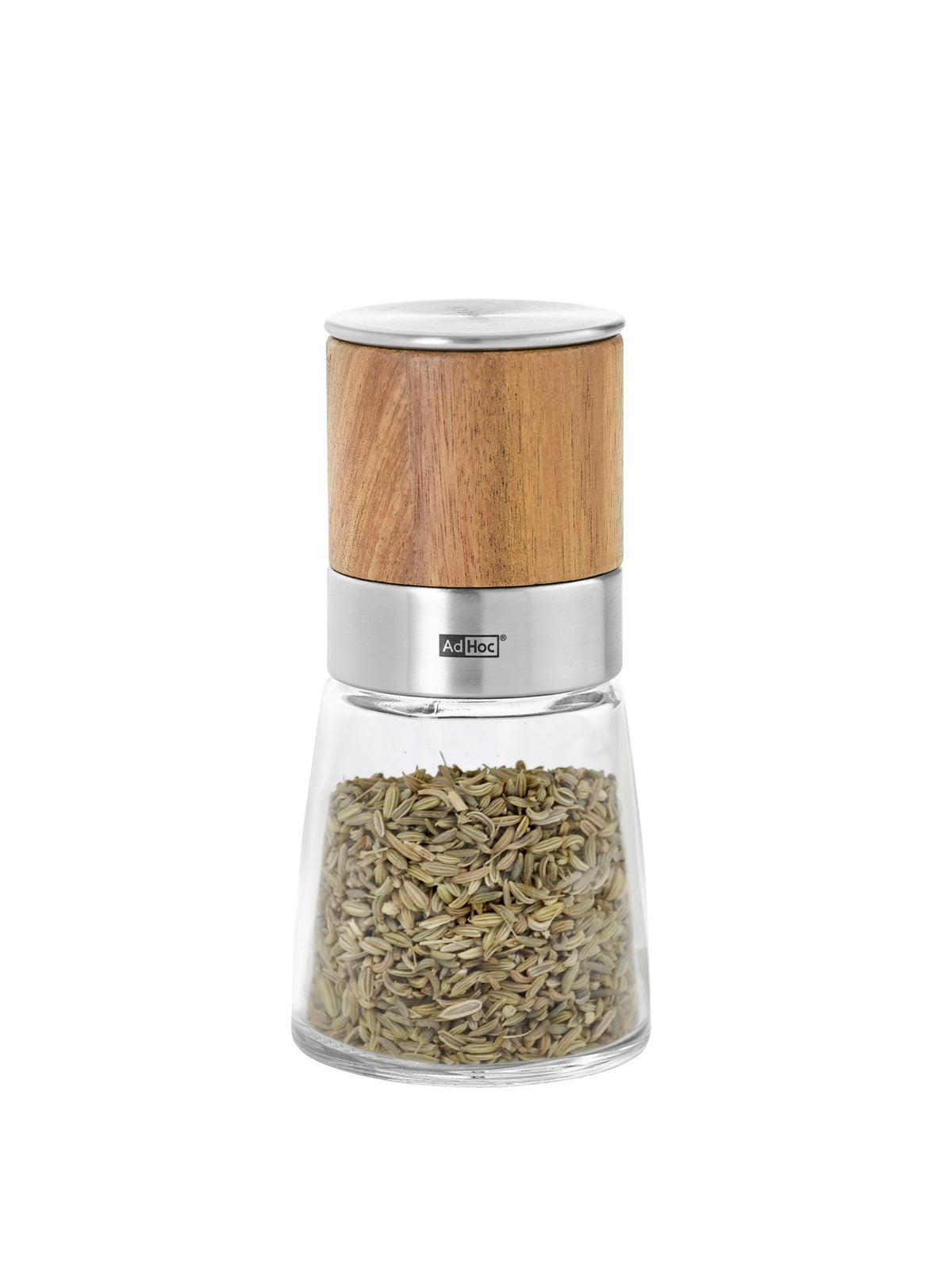 Herb & Spice Cutter - AdHoc Akasia Acacia Glass & Stainless Steel (13.5cm)