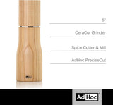 Salt or Pepper Mill - AdHoc Levo Light Ash Wood (15cm)