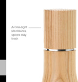 Salt or Pepper Mill - AdHoc Levo Light Ash Wood (15cm)