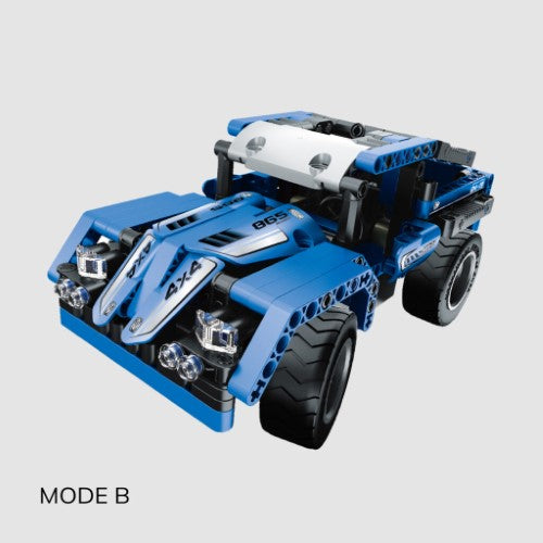 iM Master 2.4G R/C 2 in 1 - Pickup SUV - Blue - 353pcs
