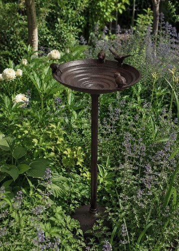 Cast Iron Bird Bath on Foot Medium