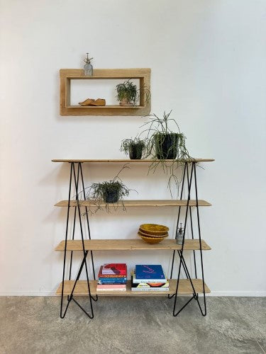 Solid Wood Evie Wall Shelf Single 40 x 15 x 76cm