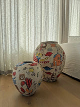 Hand-Painted Sumatra Annisa Pot Small 40 x 43cm
