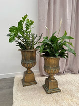 Aged Iron French Urn Decorative Vase 65cm