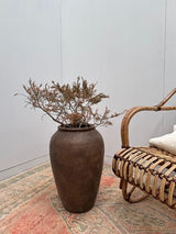 Terracotta Lombok Hudson Pot Medium Leather-Look Finish