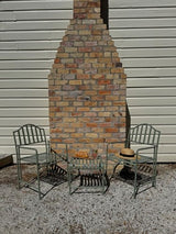 Outdoor Side Table Stool Verdant Voyage Sage Green 46cm