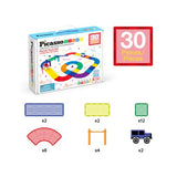 PicassoTiles Magnetic Race Track Set (30 Pcs) w/ Cars