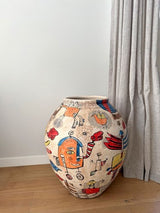 Hand-Painted Sumatra Annisa Pot Large 60 x 75cm