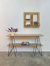 Solid Wood Evie Wall Shelf Triple 64 x 15 x 64cm