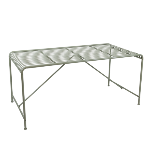 Outdoor Rectangular Table Verdant Voyage Sage Green 158cm
