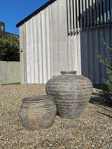Weathered Black Sumatra Putu Garden Pot 65 x 70cm