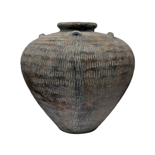 Weathered Black Sumatra Putu Garden Pot 65 x 70cm