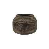 Weathered Black Sumatra Laili Garden Pot 31 x 21cm