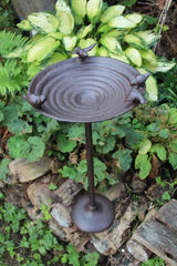 Cast Iron Bird Bath on Foot Medium