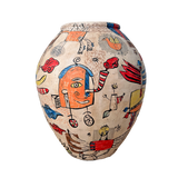 Hand-Painted Sumatra Annisa Pot Large 60 x 75cm