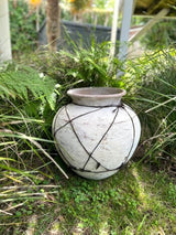 Terracotta Lombok Sophia Pot Whitewashed Large 50 x 50 x 55cm