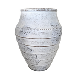 Terracotta Lombok Mia Beaded Planter Whitewash Large