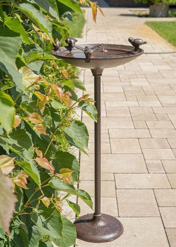 Cast Iron Bird Bath on Foot Medium